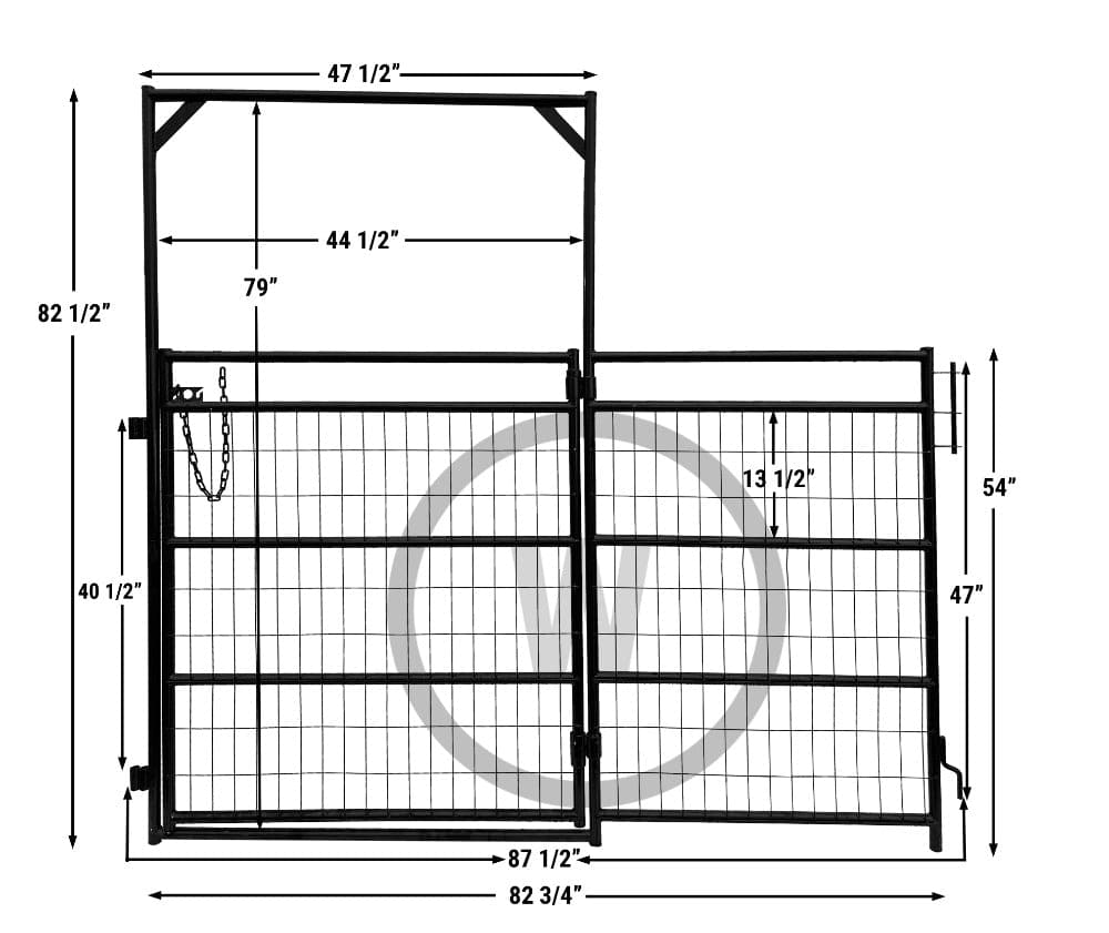 7' Mesh Light Duty Walk through gate & Panel