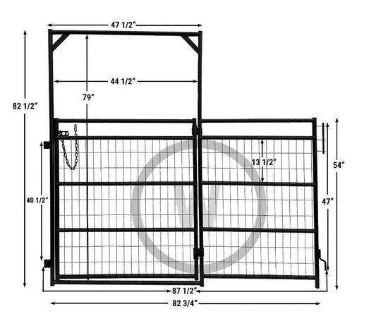 7' Mesh Light Duty Walk through gate & Panel